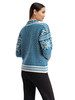 Dale of Norway - Leknes Women's 1/4 Zip Sweater: Arctic Blue/Off White/Navy, 95921-C02