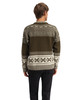 Dale of Norway - Torridal Men's Crewneck Sweater: Army Green/Off White, 96171-N00_model back
Photo credits: Dale of Norway