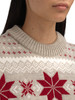 Dale of Norway - Egersund Women's Sweater: Sand Melange/Off White/Red Rose, 96381-P00__pattern detail
Norwegian wool holiday sweater with traditional Nordic pattern and crew neck.
Photo credits: Dale of Norway