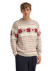 Dale of Norway - Egersund Men's Sweater: Sand Melange/Off White/Red Rose, 96371-P00_Model front
Norwegian wool holiday sweater with traditional Nordic pattern and crew neck.
Photo credits: Dale of Norway