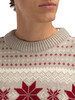 Dale of Norway - Egersund Men's Sweater: Sand Melange/Off White/Red Rose, 96371-P00_pattern detail
Norwegian wool holiday sweater with traditional Nordic pattern and crew neck.
Photo credits: Dale of Norway