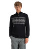 Dale of Norway - Liaset Men's 1/4 Zip Sweater: Black/Off White, 96511-F00_model front
lightweight merino wool Norwegian knit with subtle Nordic pattern
Photo credits: Dale of Norway