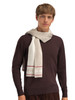 Dale of Norway - Garmisch Scarf: Sand Melange/Off White/Red Rose, 11691-P00_male model