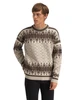 Dale of Norway - Albertville Men's Sweater: Birch Melange/Coffee Bean/Nutmeg, 96351-M00_Model front
Photo credits: Dale of Norway
A heavyweight undyed Norwegian wool sweater with classic Nordic Olympic ski pattern and crew neck design.