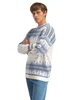 Dale of Norway - Albertville Men's Sweater: Off White/Blue Shadow/Ice Blue, 96351-A00_Model left side
Photo credits: Dale of Norway
A heavyweight Norwegian wool ski sweater with classic Nordic Olympic pattern and crew neck alpine design.