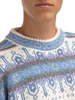Dale of Norway - Albertville Men's Sweater: Off White/Blue Shadow/Ice Blue, 96351-A00_
Photo credits: Dale of NorwayPattern detail
A heavyweight Norwegian wool ski sweater with classic Nordic Olympic pattern and crew neck alpine design.