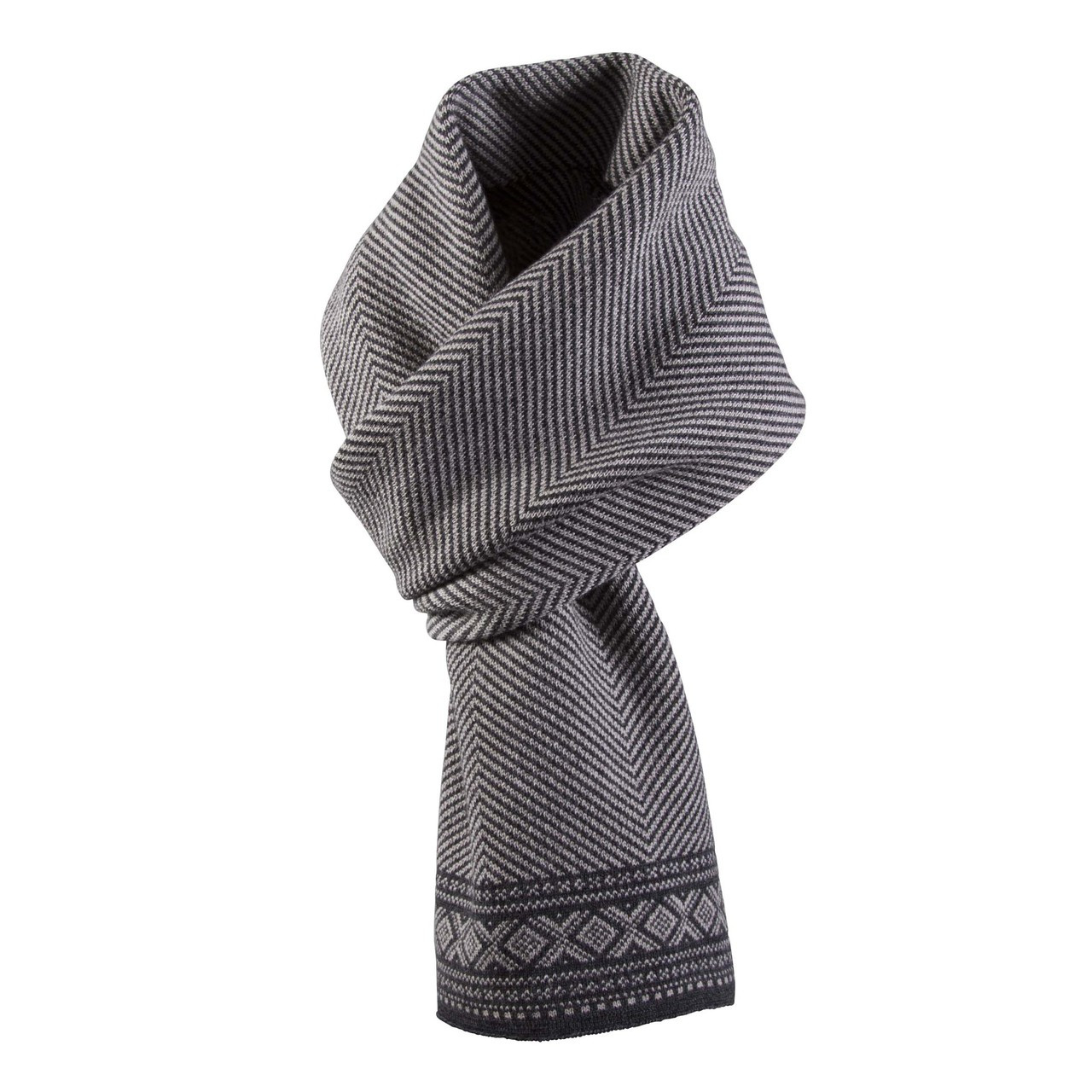 Dale of Norway Harald Scarf - Sand/Dark Charcoal, 10981-P