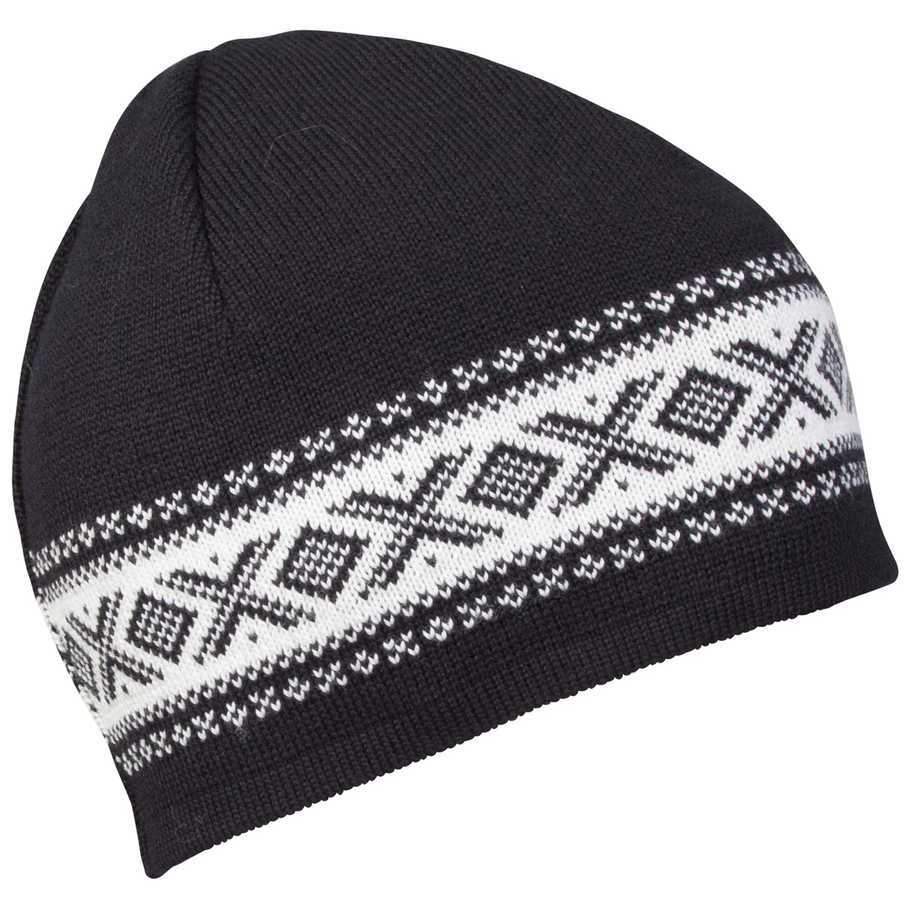 Italy yarn/wool black white dotted winter hat Buy Yule Dotted Neutral Black Beanie main image 3