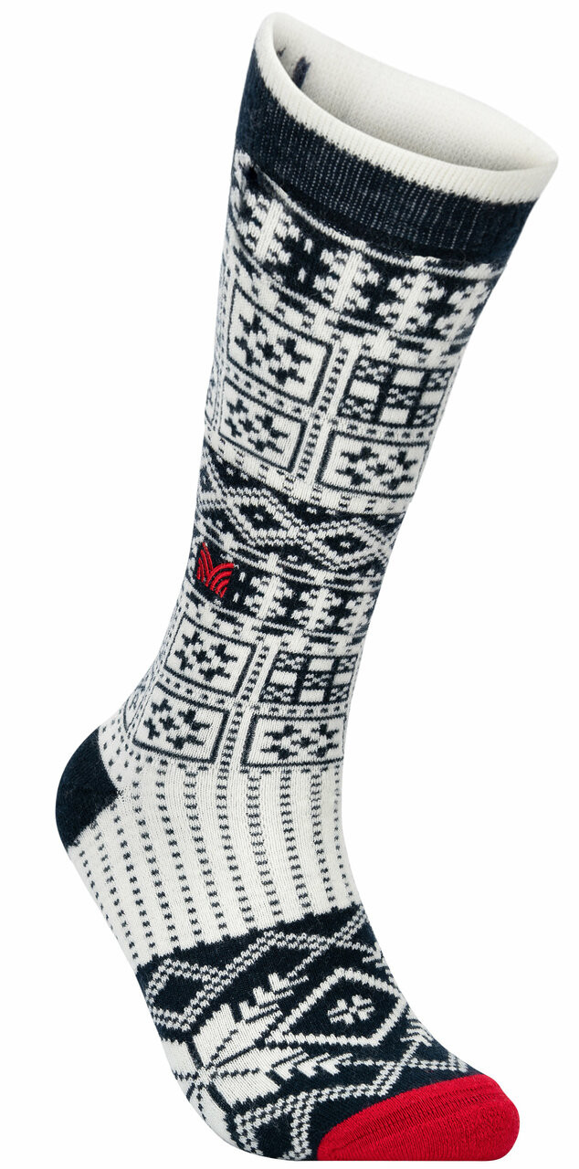 Dale of Norway - History Knee Socks: Navy/Off White/Raspberry, 50151-C