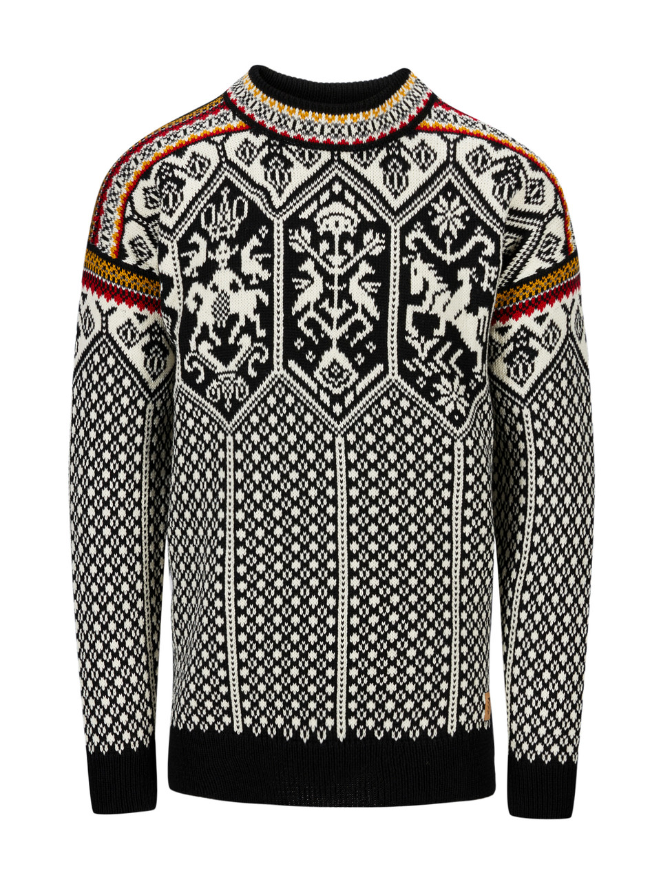Dale of Norway - 1994 Men's Sweater: Black/Off White/Mustard, 95891-F00 ...