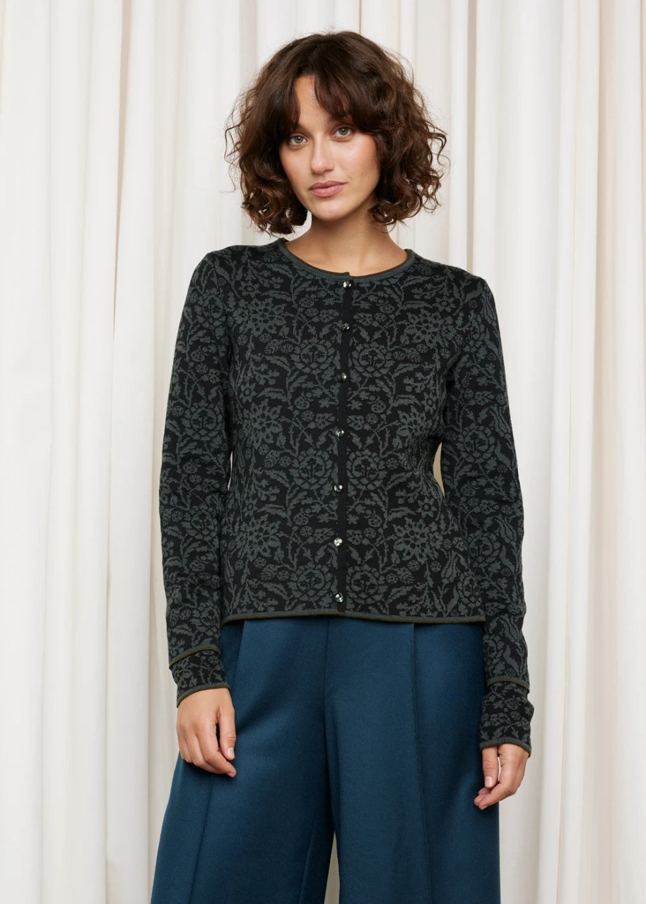 Oleana - Signe Cardigan: Black, 813-O | The Nordic Shop