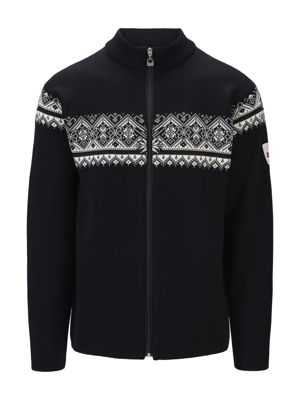Dale of Norway - Moritz Men's Cardigan Sweater: Black/Off White