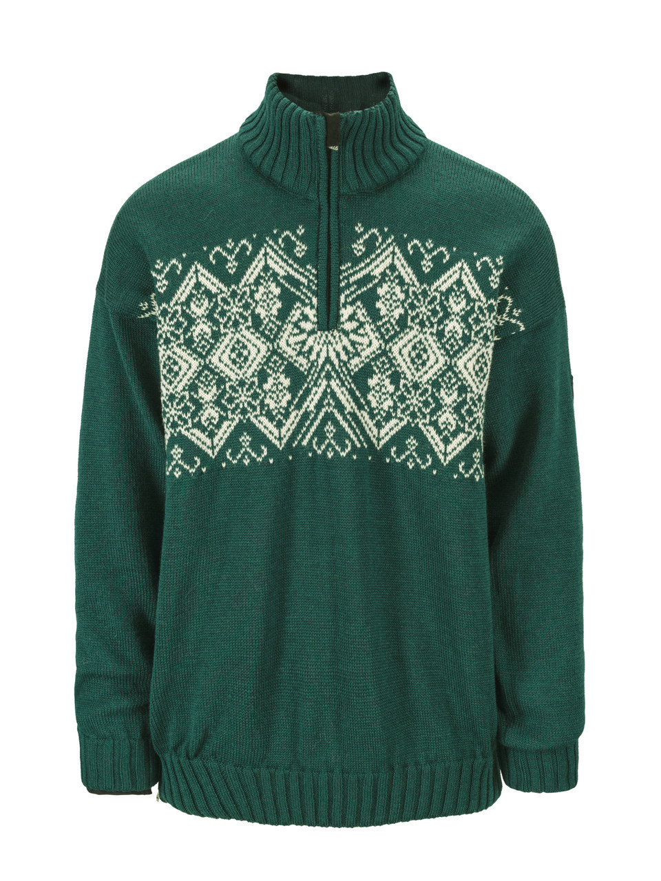Dale of Norway - Roset Men's Windproof Sweater: Pine Green/Off