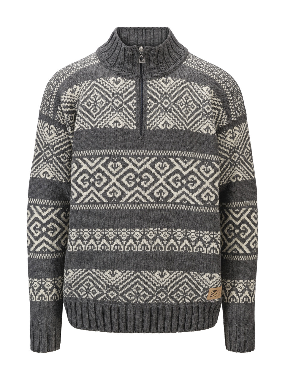 Dale of Norway - Rasletind Men's 1/4 Zip Sweater: Dark Charcoal