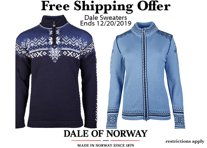 Free Dale of Norway Shipping Offer
