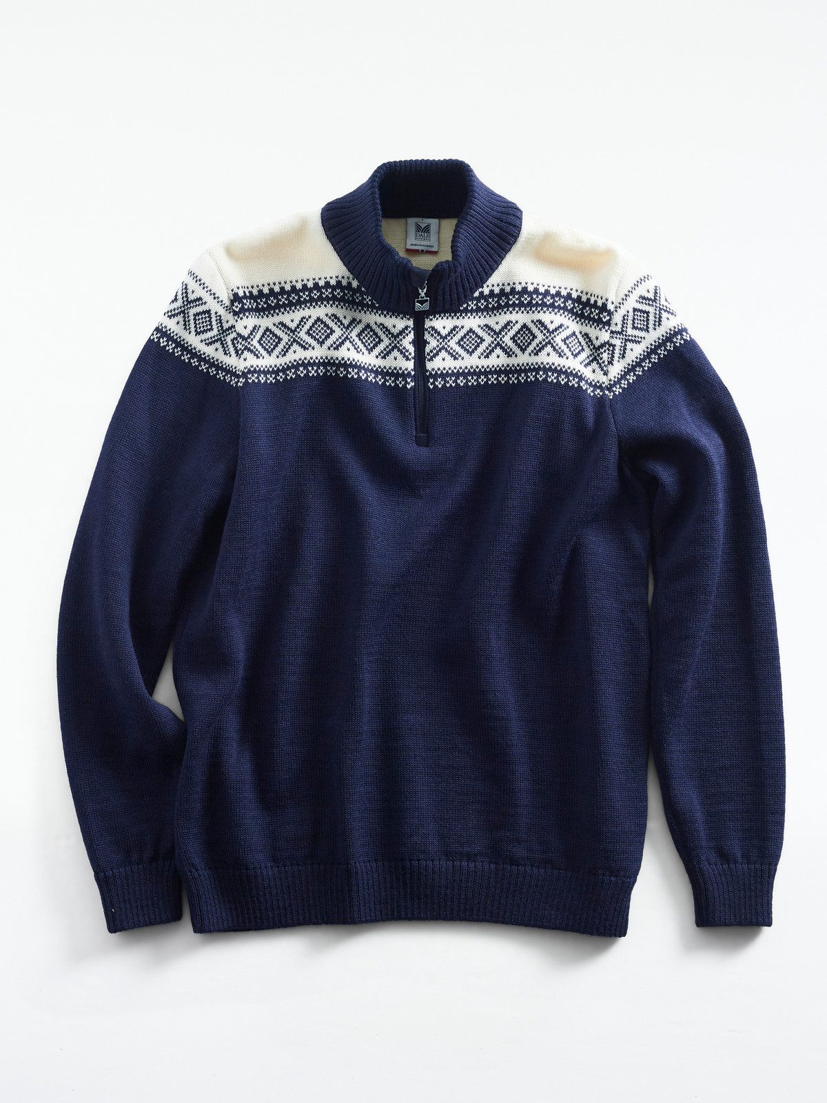 Dale of Norway Cortina Heron Men's Sweater, Navy/Off White, 94951C