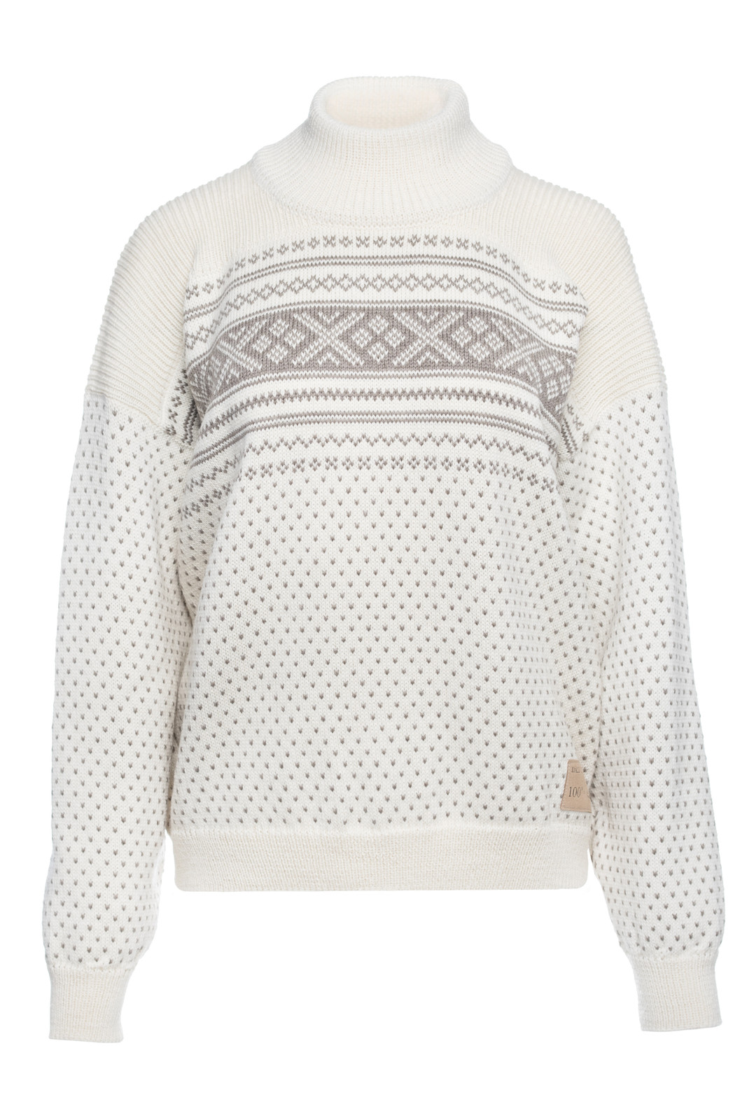 Dale of Norway Valloy Women's Sweater, Off White/Mountainstone, 95261-A01