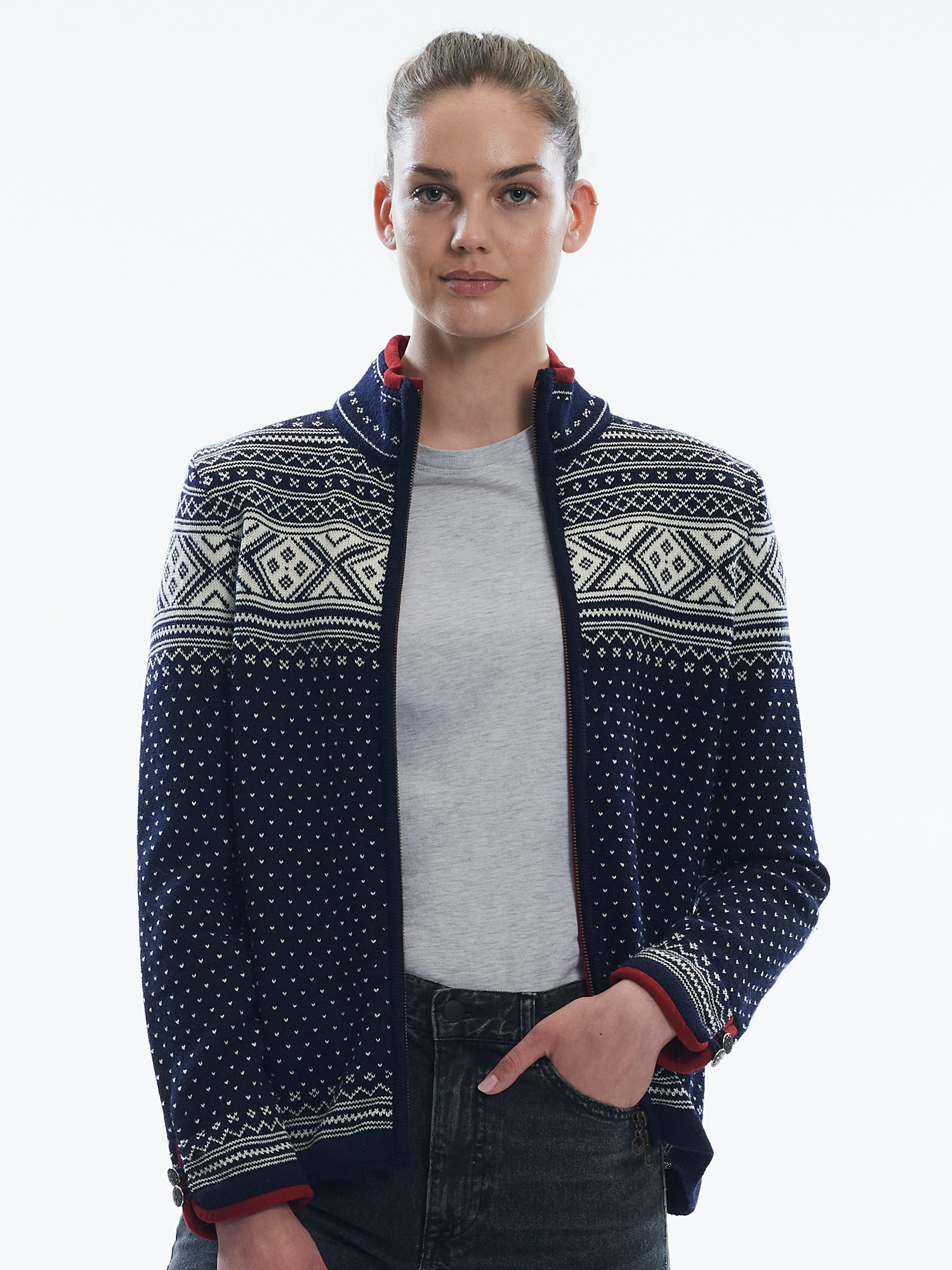 Dale of Norway Valle Cardigan in Navy 