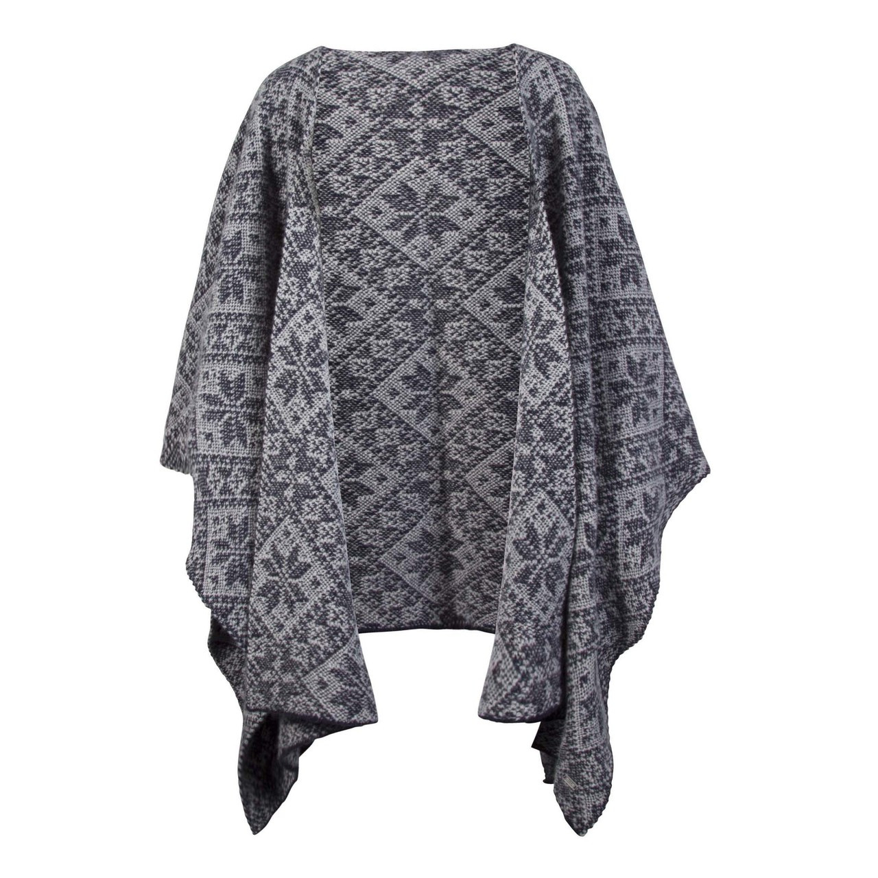 Dale of Norway Rose Shawl, Ladies - Navy/Light Charcoal, 11651-C