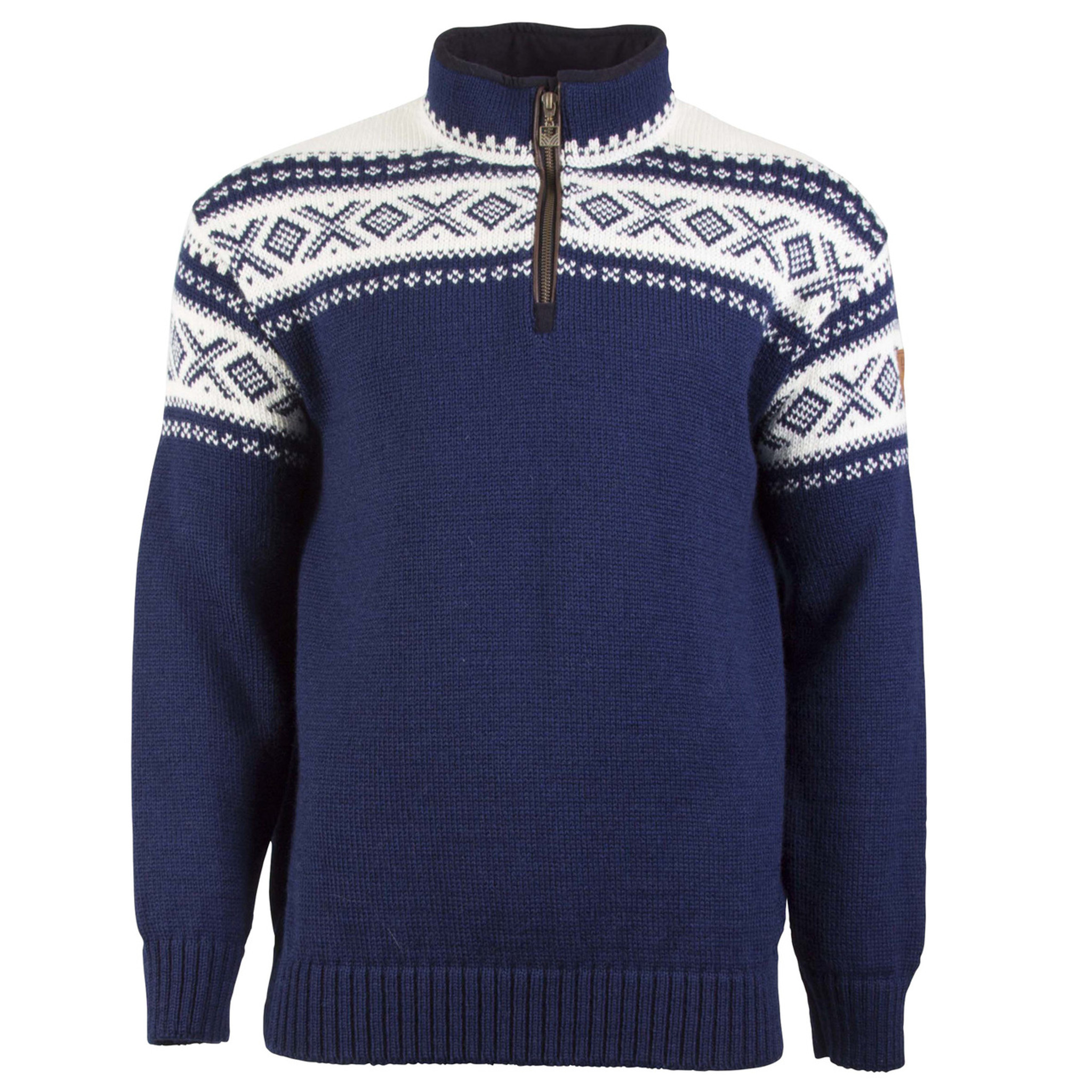 Dale of Norway Cortina Unisex Half Zip Sweater in Light Navy | The ...
