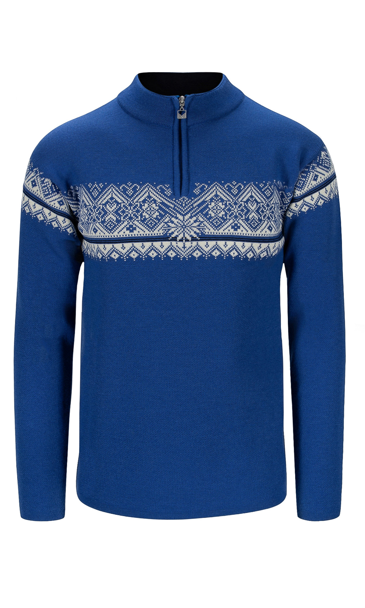 Dale of Norway Moritz Men's 1/4 Zip Sweater - Ultramarine/Off