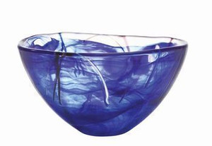 Kosta Boda Contrast Blue Bowl - Medium