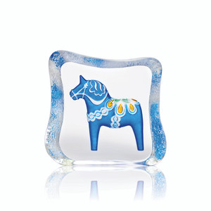 Mats Jonasson Small Blue Dala Horse