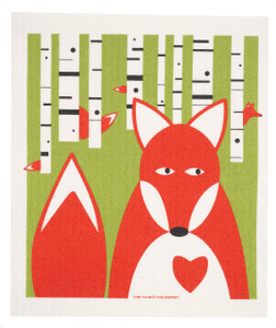 Swedish dish cloth, Fox design