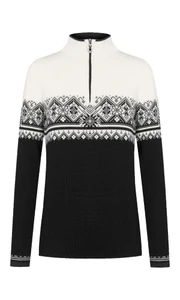 Dale of Norway Moritz Women's 1/4 Zip Sweater, Black/White/Dark Charcoal, 91461-K_product
Photo credits: Dale of Norway
Official sweater design for the Norwegian Ski Team during the Alpine World Ski Championship in St. Moritz Switzerland