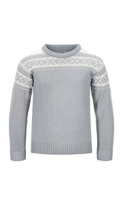 Dale of Norway Cortina Kid's Sweater - Light Charcoal/Off White, 92991-E_product