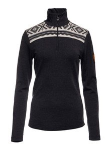 Dale of Norway Cortina Women's Base Layer Sweater, Dark Charcoal/Off White, 93521-T_product