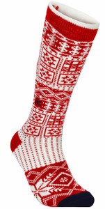 Dale of Norway OL History Sock High, Raspberry/Off White/Navy, 50151B_product