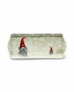 Almond cake tray - Tomte in the snow