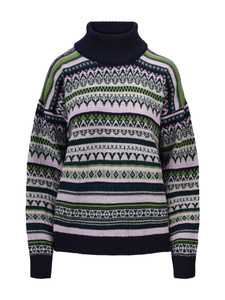 Dale of Norway - Utsira Women's Sweater: Marine/Pine Green/Light Charcoal, 95961-C01_Product
Photo Credits: Dale of Norway