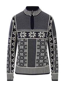 Dale of Norway - Vardasen Women's 1/4 Zip Sweater: Navy/Off White, 96361-C00_product
Photo credits: Dale of Norway