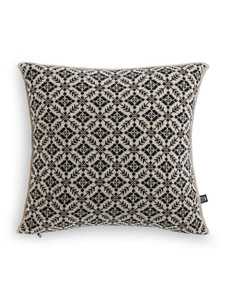 Dale of Norway - Frogner Pillow Cover: Sand/Black, 15001-P00_product front
Photo credits: Dale of Norway
Dale of Norway Frogner wool pillow cover in off white and sand with Nordic knit pattern
