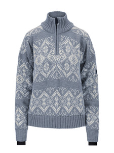Dale of Norway - Roset Women's Windproof Sweater: Blue Shadow Melange/Off White, 96301-D00_product
Photo credits: Dale of Norway
