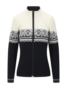 Dale of Norway - Moritz Women's Cardigan: Black/Off White/Charcoal, 85941-K00_product
Photo credits: Dale of Norway
Dale of Norway Moritz women’s merino wool full zip cardigan in black, off white and charcoal with Nordic pattern