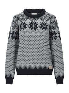 Dale of Norway - Vilja Women's Crewneck Sweater: Navy/Mid Blue Melange/Steel, 95981-C00_product
Photo credits: Dale of Norway
A medium-weight mid-layer sweater with a retro-inspired design and a regular fit.