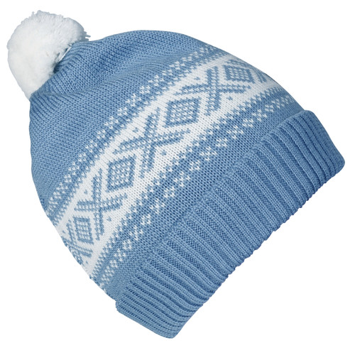 Dale of Norway Cortina Kids Hat 4-8, Blue Shadow/Off White, 43341-D