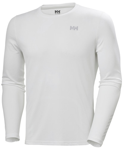 Helly Hansen Mens Lifa Active Solen Long Sleeve T-Shirt, White, 49348-001, front