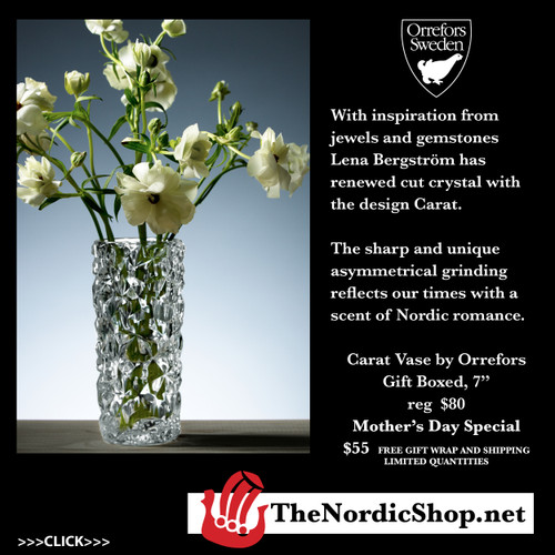 2020 Mother's Day Gift Ideas - Carat Crystal Vase by Orrefors