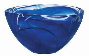 Kosta Boda Crystal Small Cobalt Blue Bowl | The Nordic Shop