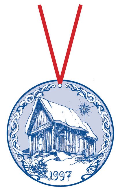 1997 Stav Church Ornament - Trondheim. Made by Norse Traditions and available at The Nordic Shop.