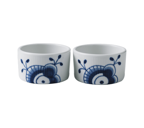 Royal Copenhagen Blue Fluted Mega Souffle Bowls, Set of 2