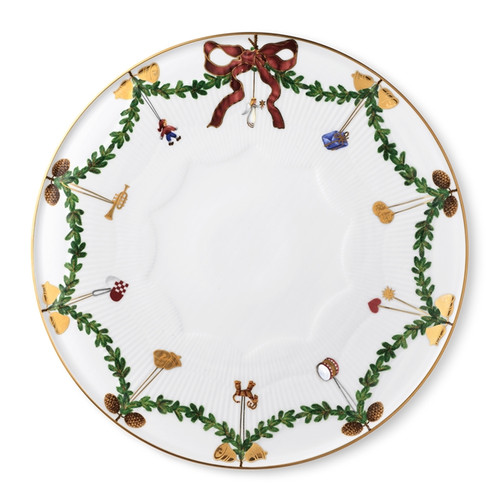 Royal Copenhagen Star Fluted Christmas Dish, 12.5", #373