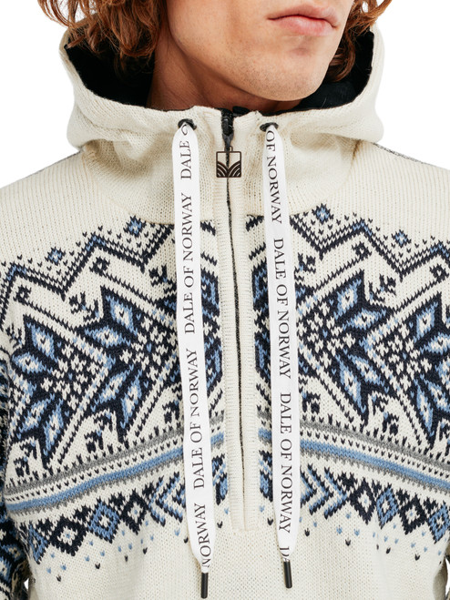 Dale of Norway - Vail Men's Windstopper Hoodie: Off White
