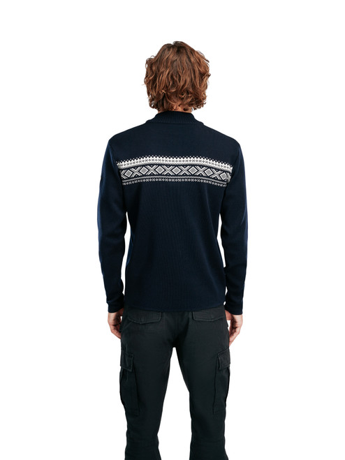 Dale of Norway - Dalestolen Men's Cardigan: Navy/Off White, 85611-C00