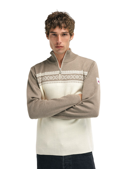 Dale of Norway - Dalestolen Men's 1/4 Zip Sweater: Mountainstone