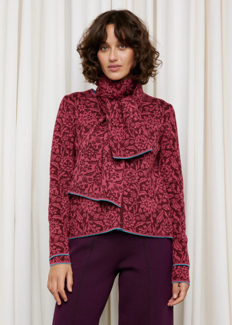 Oleana - Signe Scarf: Burgundy, 814-K | The Nordic Shop